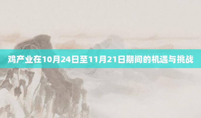 鸡产业在10月24日至11月21日期间的机遇与挑战